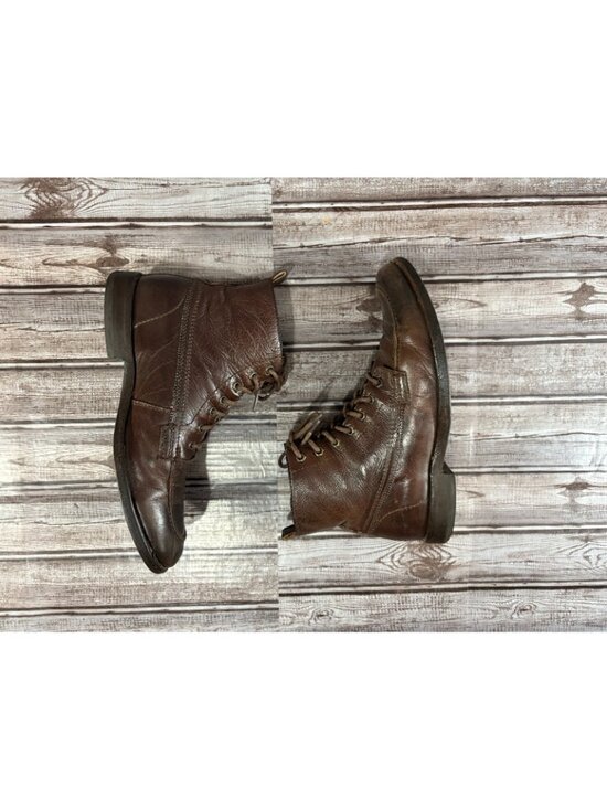 Frye 87901 Phillip Lace Up Work Ankle Boots size 8 B color Brown Vintage main image 8